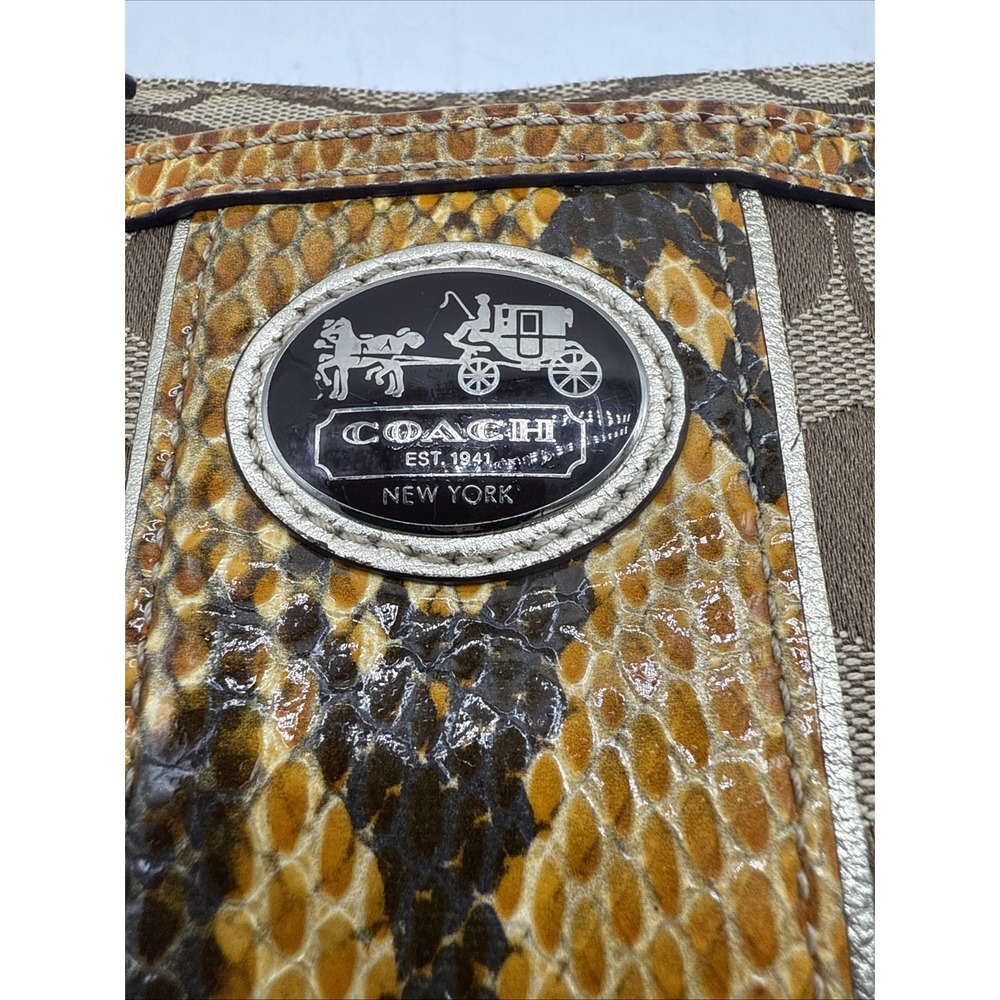 Coach Sutton Signature Python Swingpack Crossbody… - image 4